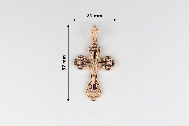Изображение Православный крестик из позолоченного серебра 