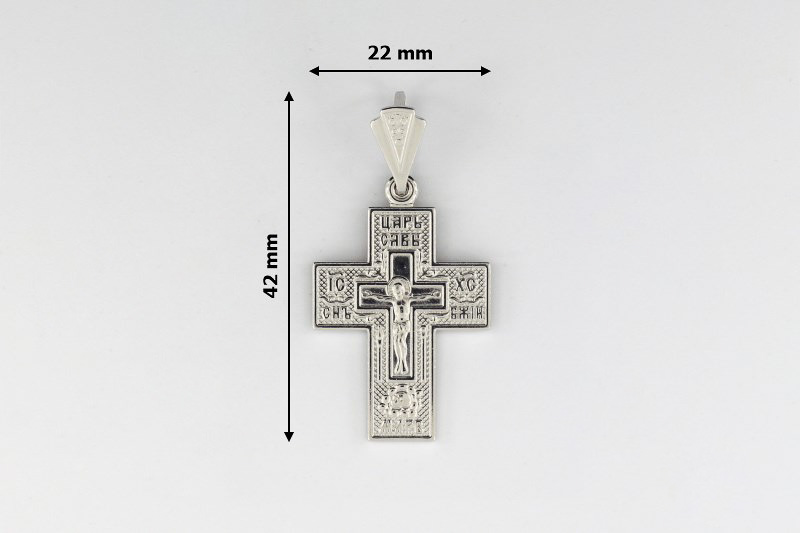 Изображение Серебряный православный крестик 