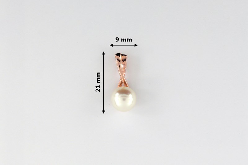 Изображение Подвеска из позолоченного серебра с жемчугом