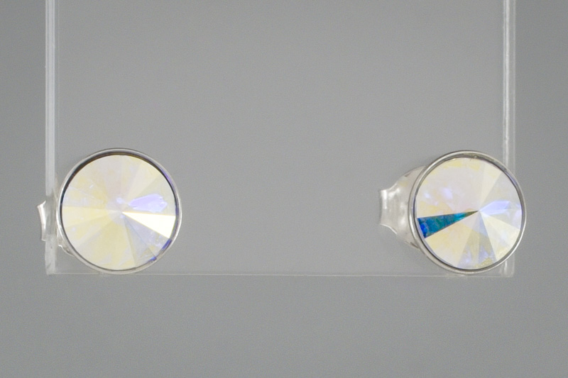 Изображение Серебряные серьги с кристаллами Swarovski