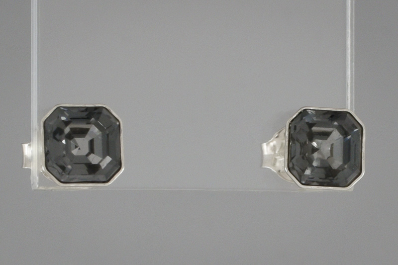 Paveikslėlis Sidabriniai auskarai su Swarovski kristalais