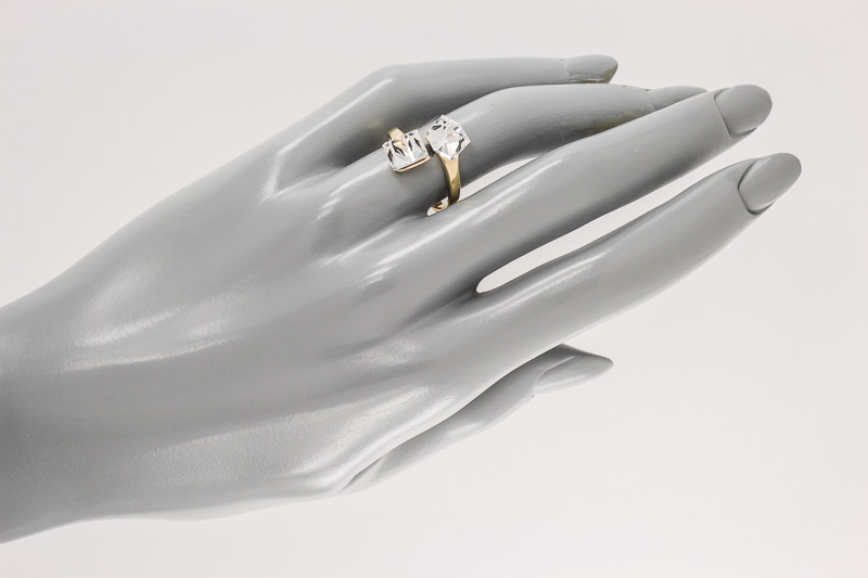 Изображение Кольцо из позолоченного серебра с кристаллами Swarovski