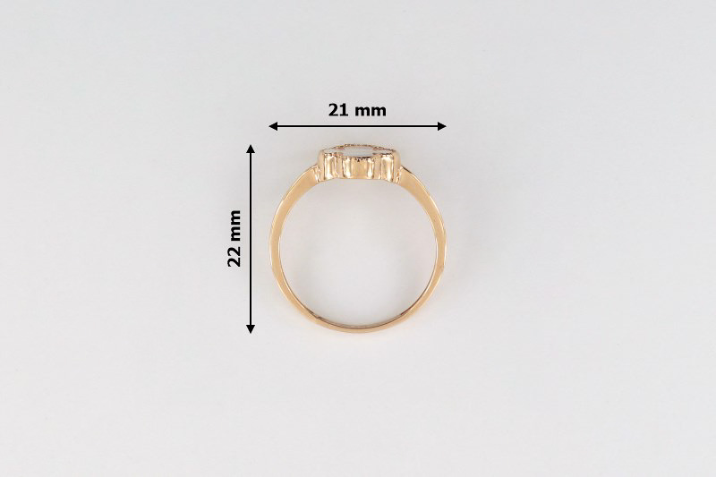 Paveikslėlis Auksinis žiedas su perlamutru