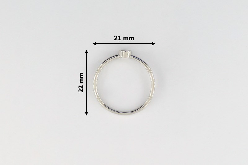 Paveikslėlis Sidabrinis žiedas su cirkoniu