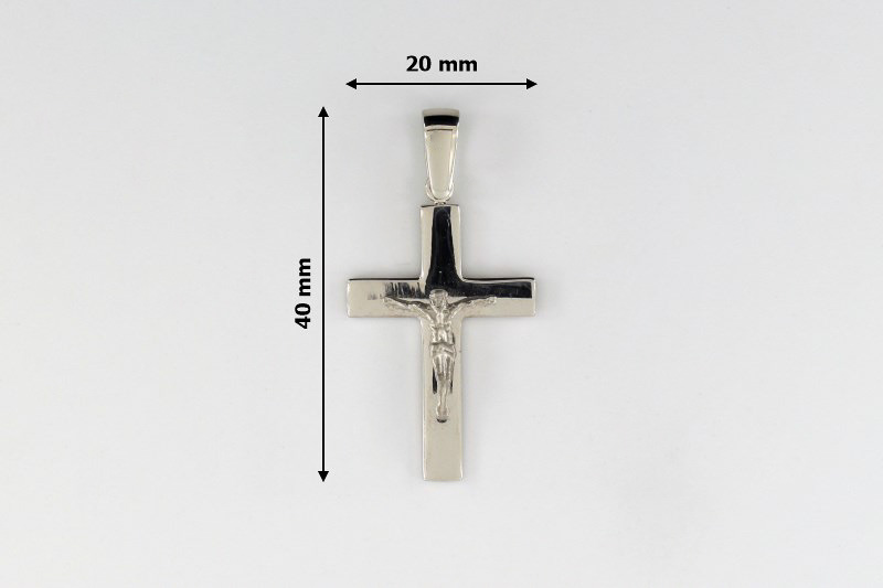 Изображение Серебряный католический крестик
