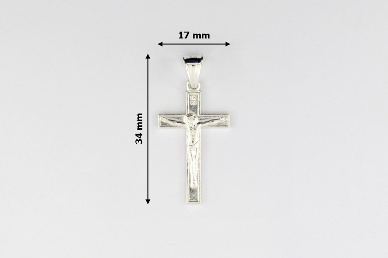 Изображение Серебряный католический крестик