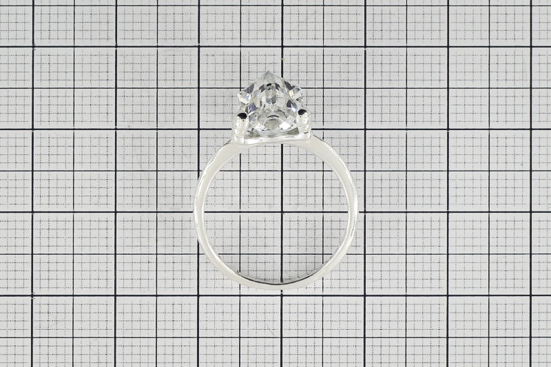 Paveikslėlis Sidabrinis žiedas su Swarovski kristalu 17 mm
