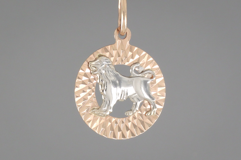 Paveikslėlis Auksinis pakabukas - zodiakas liūtas