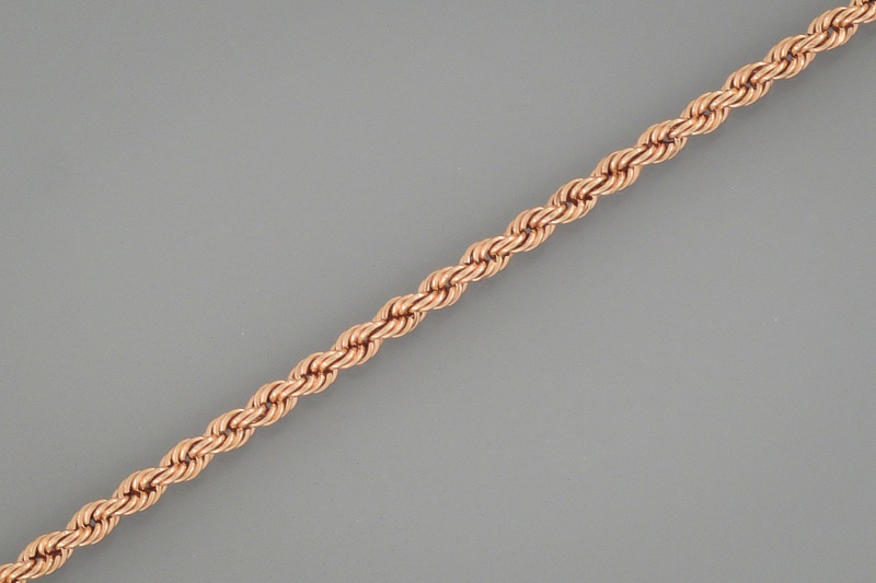 Изображение Золотой браслет "Rope" 17 см