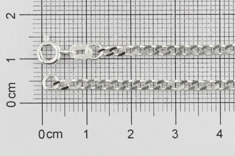 Изображение Серебряная цепочка "Curb" 40 см