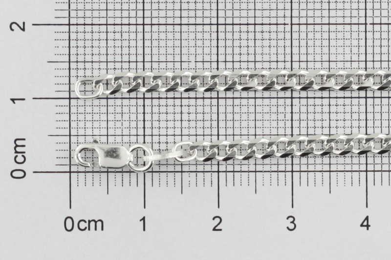 Изображение Серебряная цепочка "Curb" 45 см